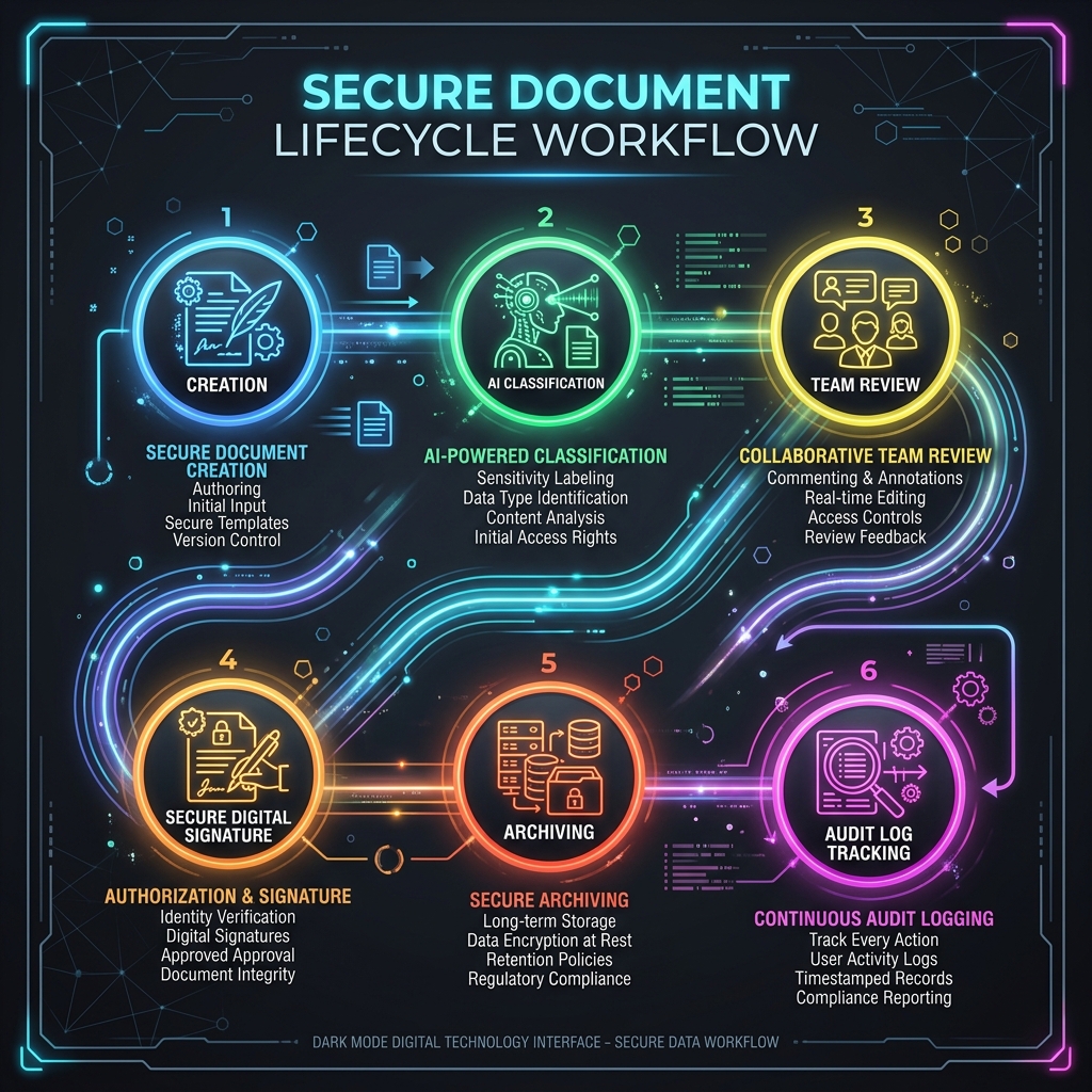 AccordVault Document Lifecycle Workflow